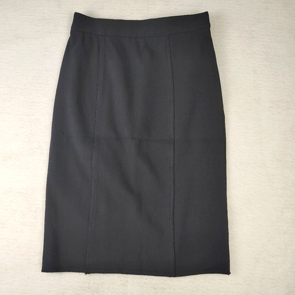 LANVIN Elegant Navy Pencil Skirt Size EU 40/ US Medium - Picture 2 of 7